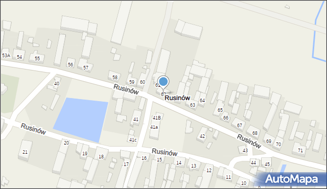 Rusinów, Rusinów, 62, mapa Rusinów