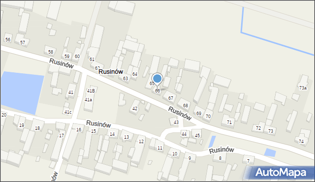 Rusinów, Rusinów, 66, mapa Rusinów