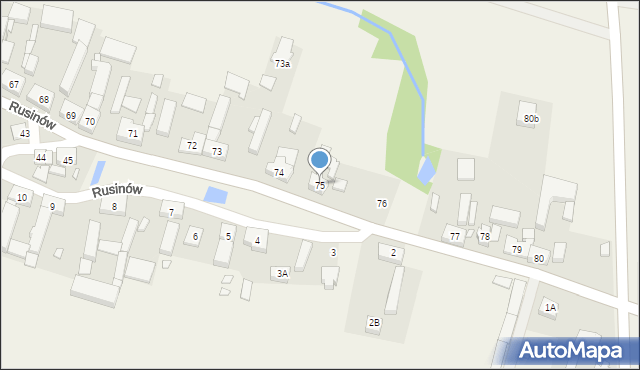 Rusinów, Rusinów, 75, mapa Rusinów
