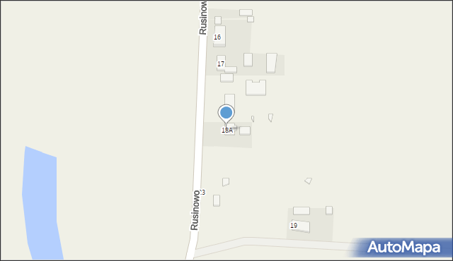 Rusinowo, Rusinowo, 18A, mapa Rusinowo