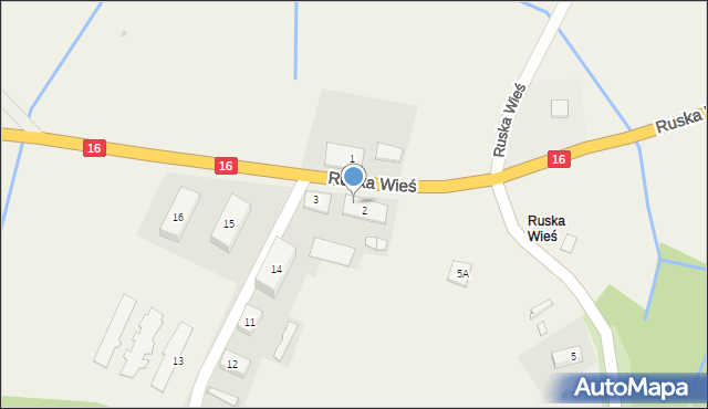 Ruska Wieś, Ruska Wieś, 4, mapa Ruska Wieś