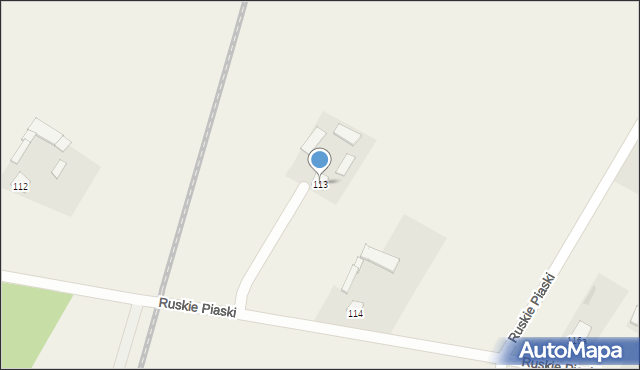 Ruskie Piaski, Ruskie Piaski, 113, mapa Ruskie Piaski