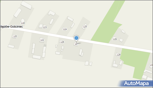 Ruskie Piaski, Ruskie Piaski, 127, mapa Ruskie Piaski