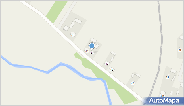 Ruskie Piaski, Ruskie Piaski, 43, mapa Ruskie Piaski