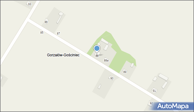 Ruskie Piaski, Ruskie Piaski, 88, mapa Ruskie Piaski