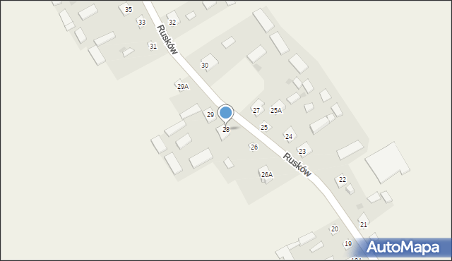 Rusków, Rusków, 28, mapa Rusków