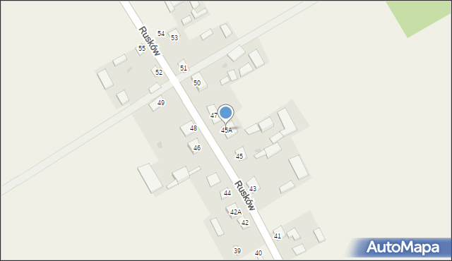 Rusków, Rusków, 45A, mapa Rusków