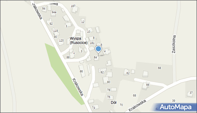 Rusocice, Rusocice, 179, mapa Rusocice