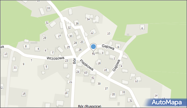 Rusocice, Rusocice, 51, mapa Rusocice