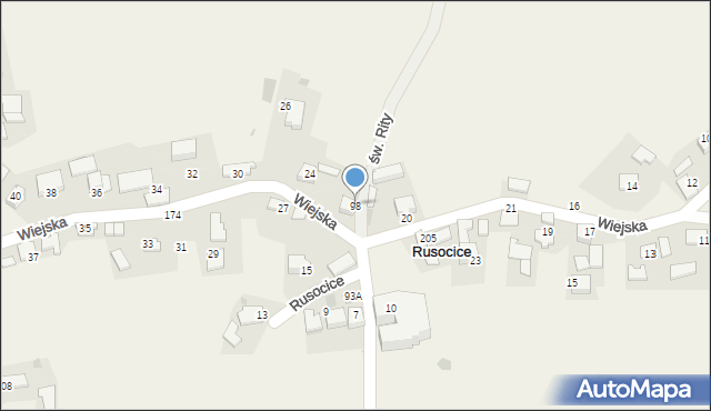Rusocice, Rusocice, 98, mapa Rusocice