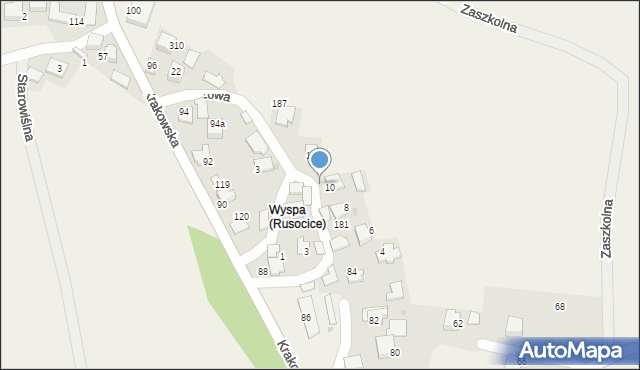 Rusocice, Rusocice, 183, mapa Rusocice