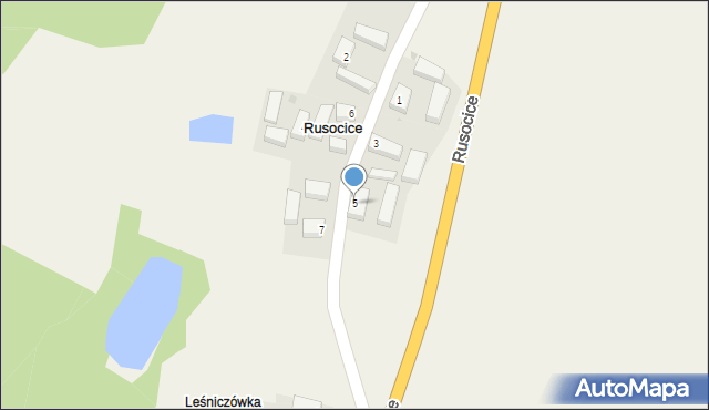 Rusocice, Rusocice, 5, mapa Rusocice