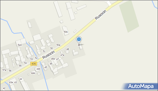 Rusocin, Rusocin, 49, mapa Rusocin