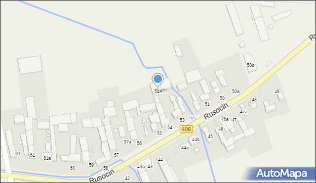 Rusocin, Rusocin, 54A, mapa Rusocin