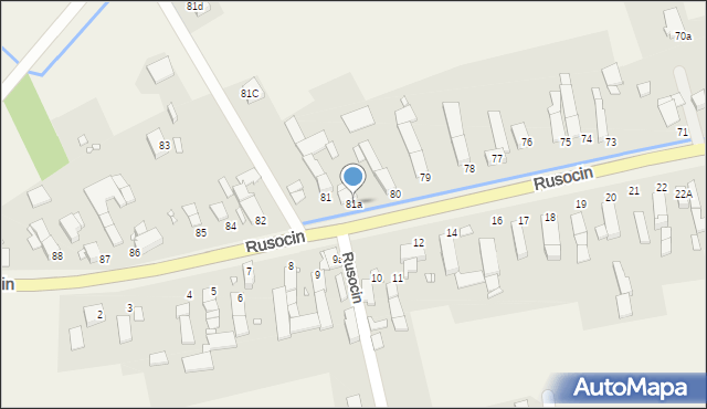 Rusocin, Rusocin, 81a, mapa Rusocin