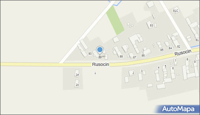 Rusocin, Rusocin, 89, mapa Rusocin