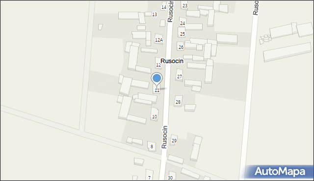 Rusocin, Rusocin, 11, mapa Rusocin