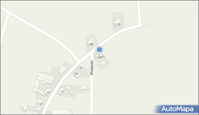 Rusocin, Rusocin, 19A, mapa Rusocin