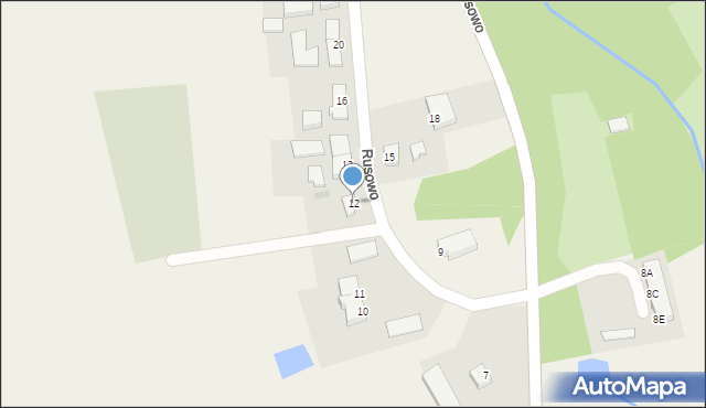 Rusowo, Rusowo, 12, mapa Rusowo