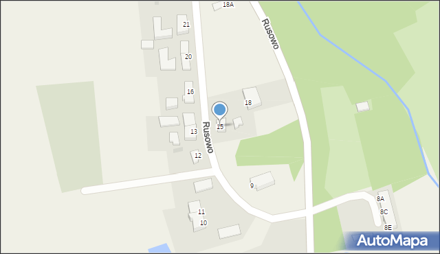 Rusowo, Rusowo, 15, mapa Rusowo