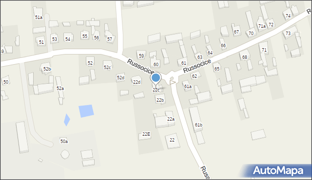 Russocice, Russocice, 22c, mapa Russocice