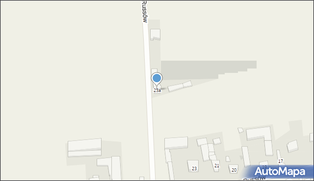 Russów, Russów, 23a, mapa Russów