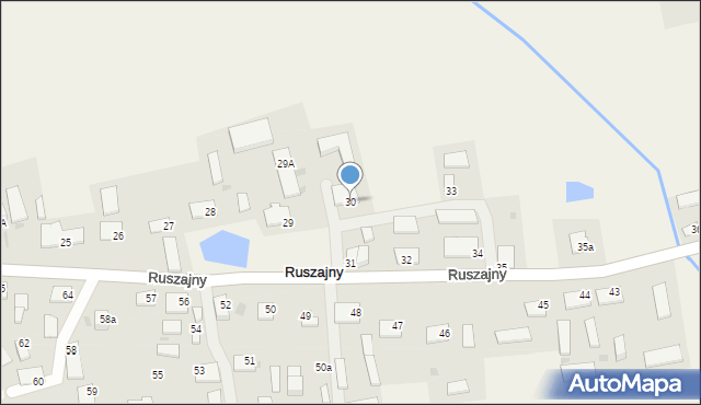 Ruszajny, Ruszajny, 30, mapa Ruszajny