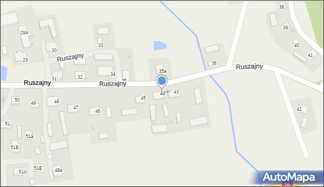 Ruszajny, Ruszajny, 44, mapa Ruszajny