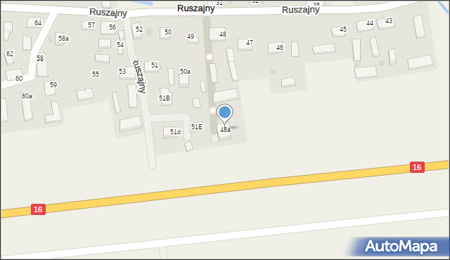 Ruszajny, Ruszajny, 48a, mapa Ruszajny