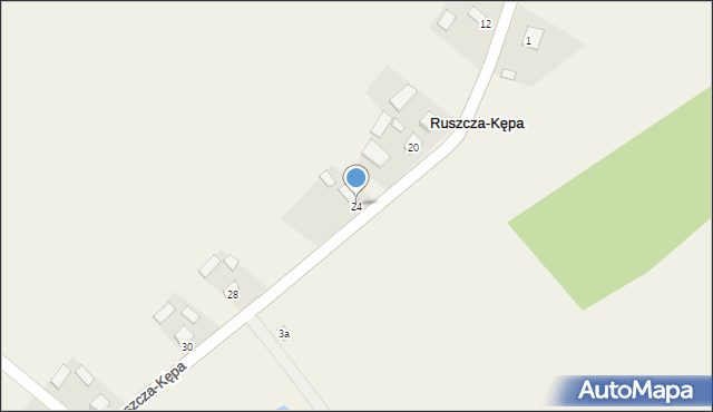 Ruszcza-Kępa, Ruszcza-Kępa, 24, mapa Ruszcza-Kępa