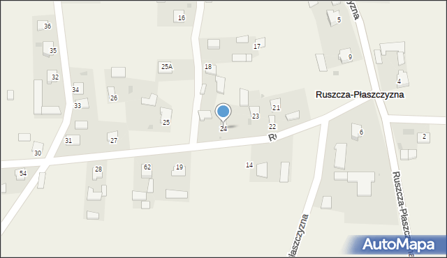 Ruszcza-Płaszczyzna, Ruszcza-Płaszczyzna, 24, mapa Ruszcza-Płaszczyzna