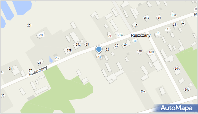 Ruszczany, Ruszczany, 23, mapa Ruszczany