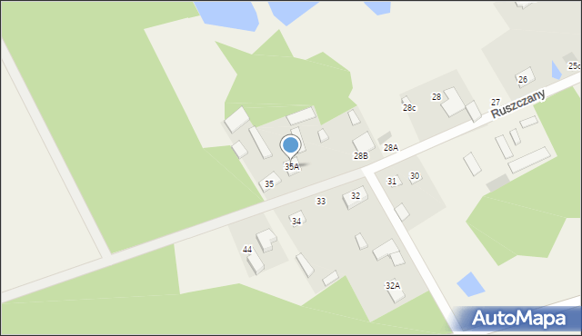 Ruszczany, Ruszczany, 35A, mapa Ruszczany