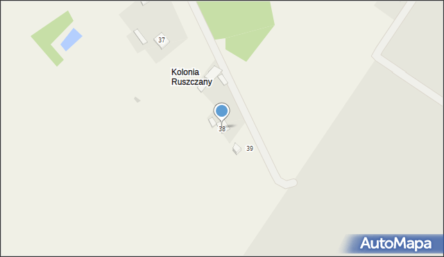 Ruszczany, Ruszczany, 38, mapa Ruszczany