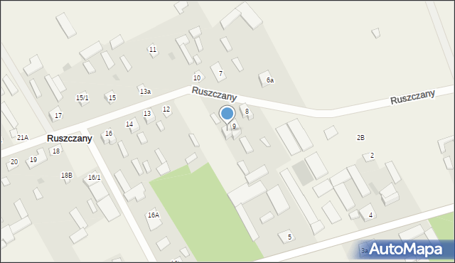 Ruszczany, Ruszczany, 9a, mapa Ruszczany