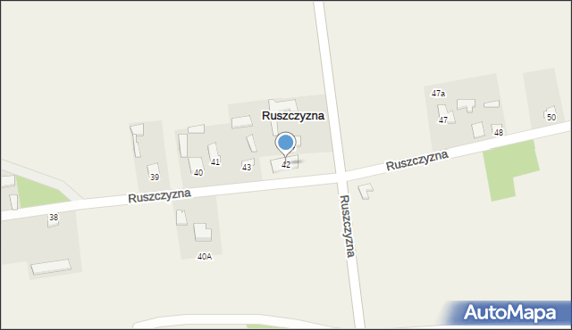 Ruszczyzna, Ruszczyzna, 42, mapa Ruszczyzna