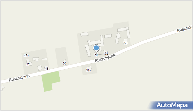 Ruszczyzna, Ruszczyzna, 51, mapa Ruszczyzna