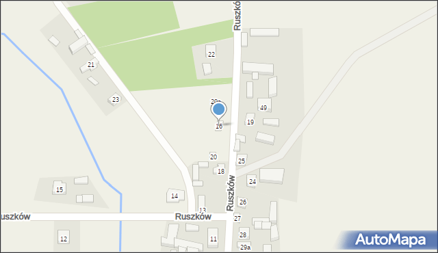 Ruszków, Ruszków, 16, mapa Ruszków