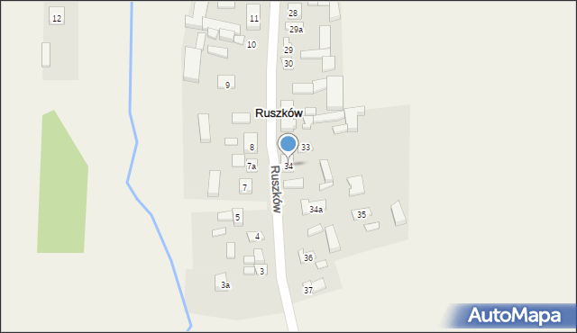 Ruszków, Ruszków, 34, mapa Ruszków