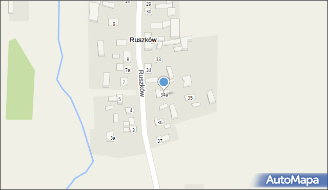 Ruszków, Ruszków, 34a, mapa Ruszków