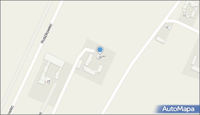 Ruszkowiec, Ruszkowiec, 14, mapa Ruszkowiec