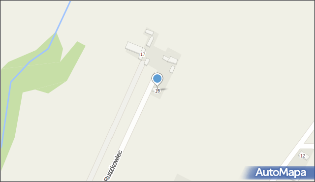 Ruszkowiec, Ruszkowiec, 16, mapa Ruszkowiec