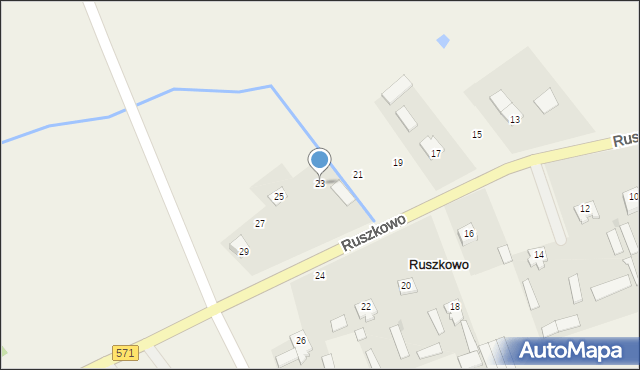 Ruszkowo, Ruszkowo, 23, mapa Ruszkowo