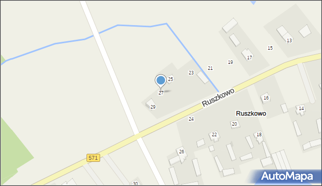 Ruszkowo, Ruszkowo, 27, mapa Ruszkowo