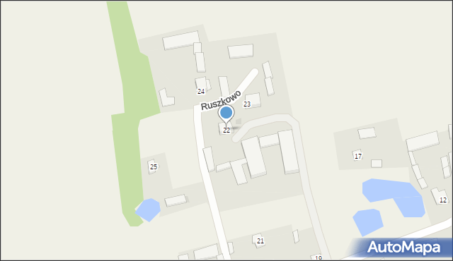 Ruszkowo, Ruszkowo, 22, mapa Ruszkowo