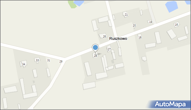 Ruszkowo, Ruszkowo, 28, mapa Ruszkowo