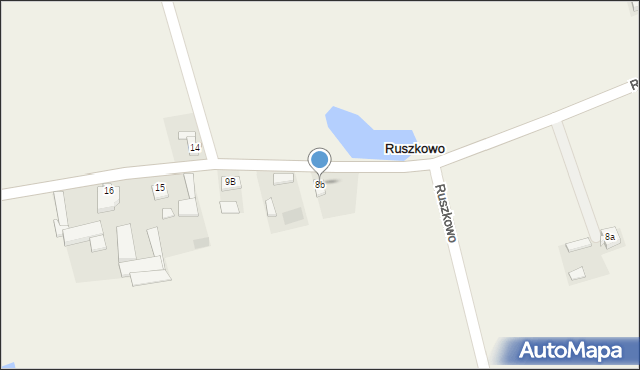 Ruszkowo, Ruszkowo, 8b, mapa Ruszkowo