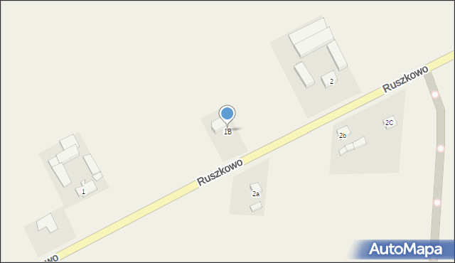 Ruszkowo, Ruszkowo, 1B, mapa Ruszkowo