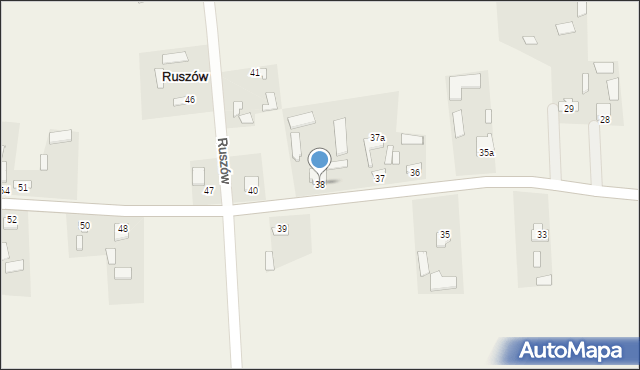 Ruszów, Ruszów, 38, mapa Ruszów