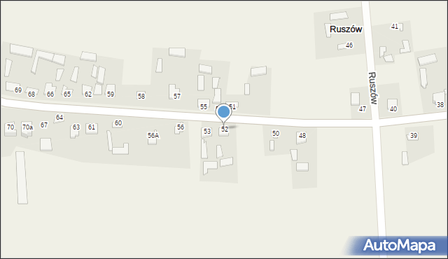 Ruszów, Ruszów, 52, mapa Ruszów